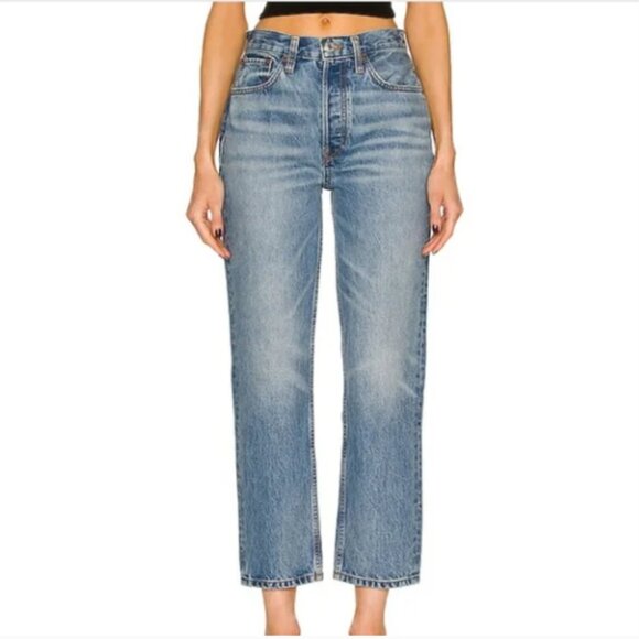 Re/Done Denim - RE/DONE 70s Stove Pipe Jeans in Favorite Bleu Size 29